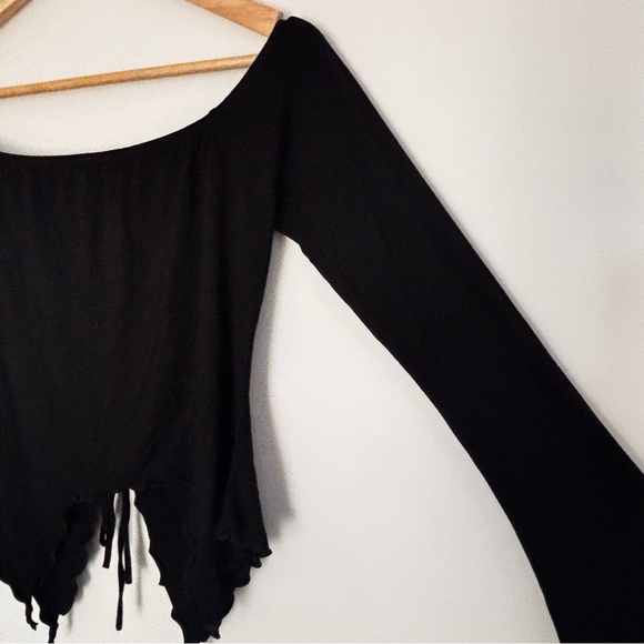 Urban Outfitters Cinched Ruched Cropped Top Medium A48 - Picture 7 of 16